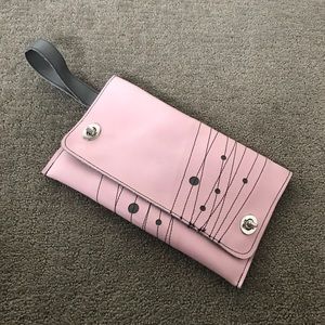 Holly Aiken Clutch - pink and grey